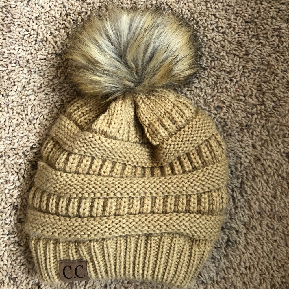 Light brown cc beanie